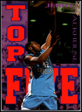 1995 Signature Rookies Fame Fortune #T3 Jerry Stackhouse - Top Five - FREE SHIP!