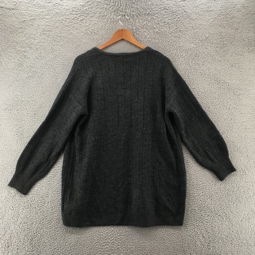 Knox Rose Cardigan Sweater Womens Medium Grey Open Front Long Sleeve Casual - Picture 8 of 11