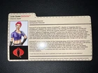 2004 GI Joe Club Con Convention Exclusive Dreadnok Zarana File Card Only Rare