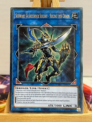 Schwarz Glänzender Soldat - Soldat des Chaos OP17-DE003 Ultimate Rare DE NM