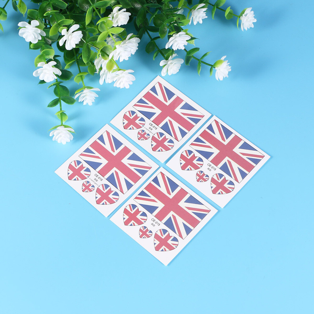 10 PCS/Set Temporary Tattoos Sticker Decals Disposable Flag eBay