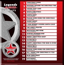 KARAOKE CD G LEGEND SERIES 172 Chistmas song,Winter Wonderland,Jingle Bells 