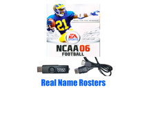 NCAA Football 06 Real Name Roster Save File Original Xbox on USB  Cable Adapter