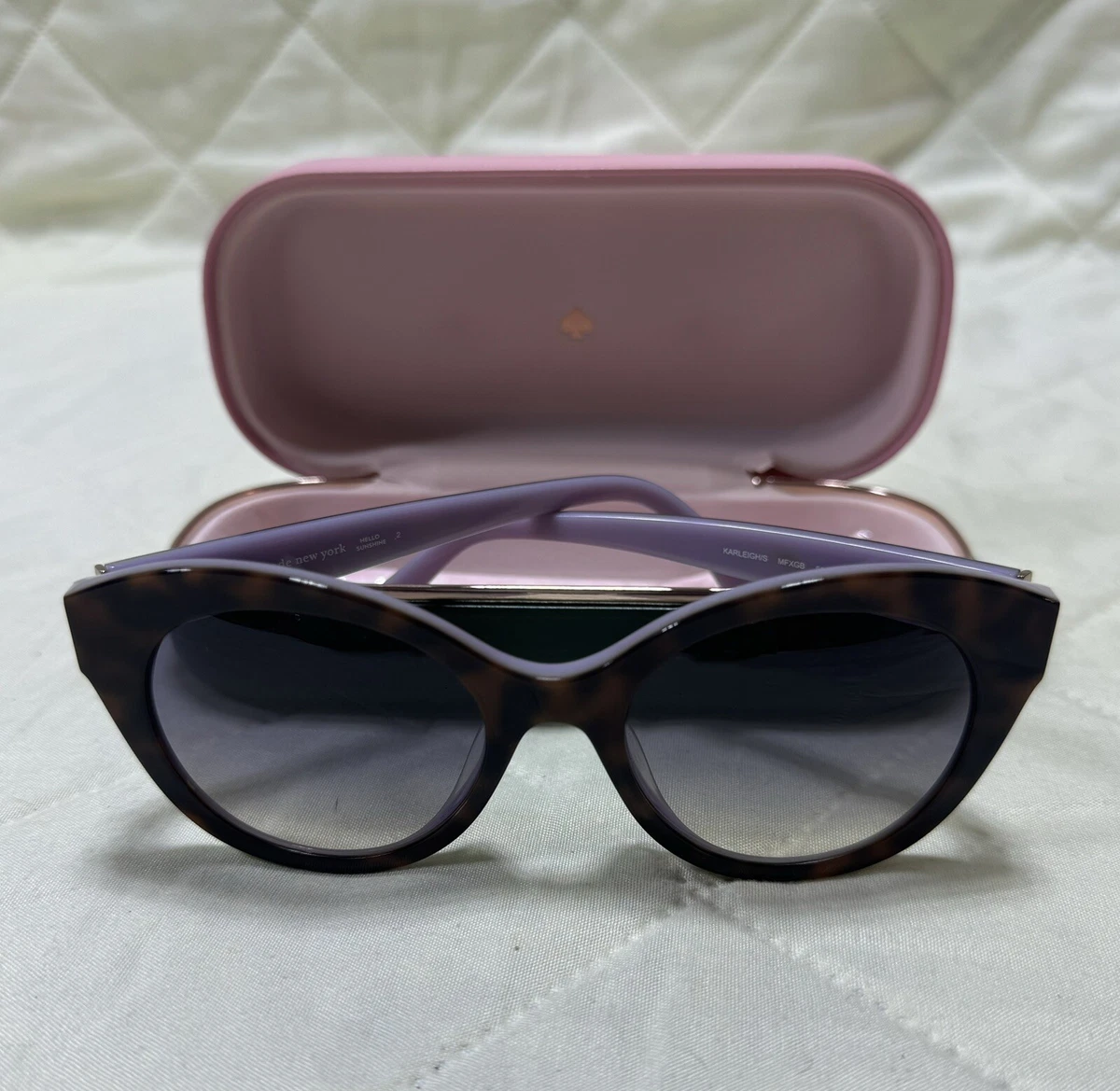 KATE SPADE NEW YORK ♠️ purple frame women\'s sunglasses with gray gradient lenses kate spade new york Purple Sunglasses for Women for sale | eBay main image 4