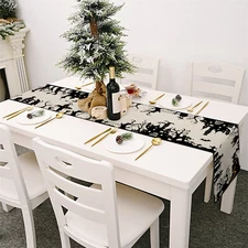 Haunted House Halloween Table Runner Kitchen Dining Coffee Table Decoration