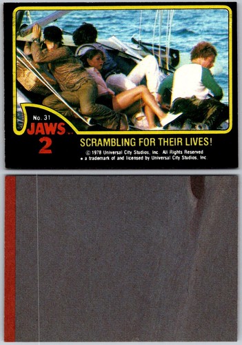 1978 Topps JAWS 2 Movie Trading Cards - Set Break - Pick Your Cards NM/MT - 第 32/71 張圖片
