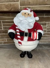 SANTA CLAUS 24" Door Greeter Jolly Ole St Nick Candy Cane Holiday Christmas