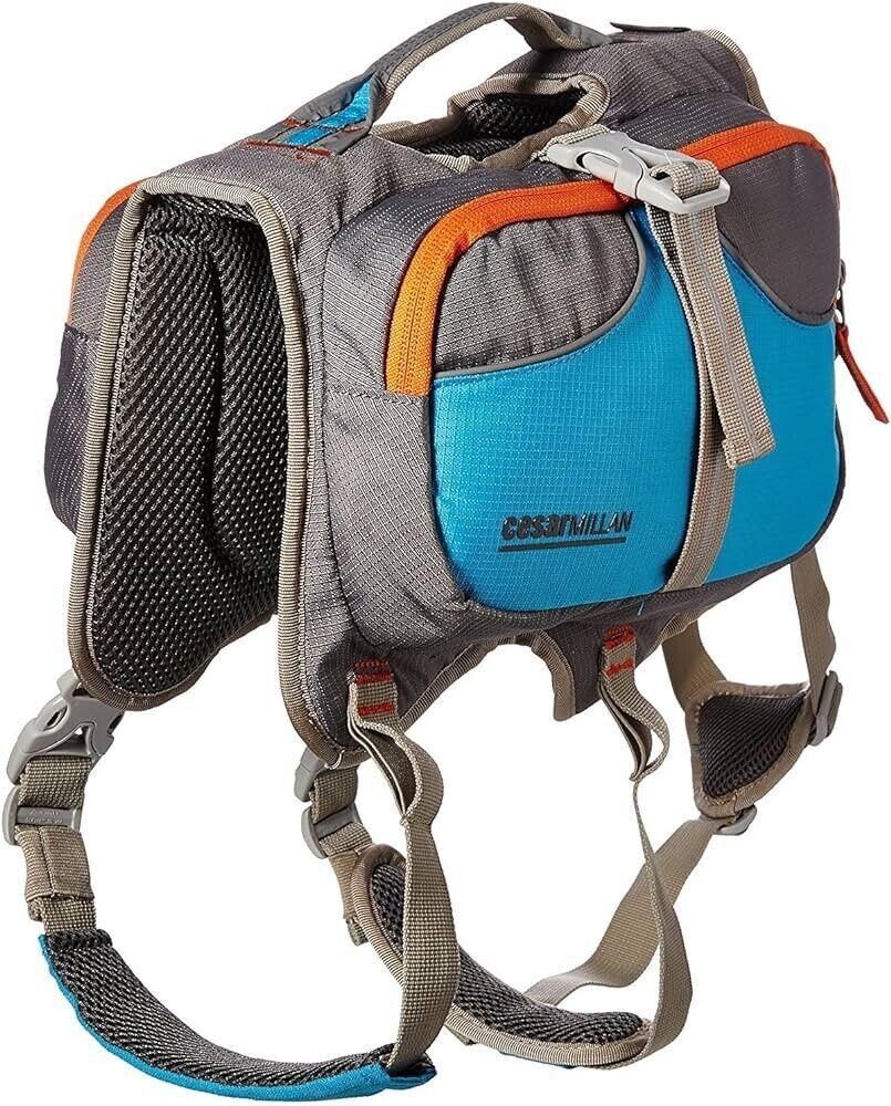 CESAR MILLAN Dog Backpack Saddle Hiking Camping Outdoor Small/Medium