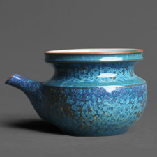 Blue Ceramic Tea Pitcher Pottery Chahai