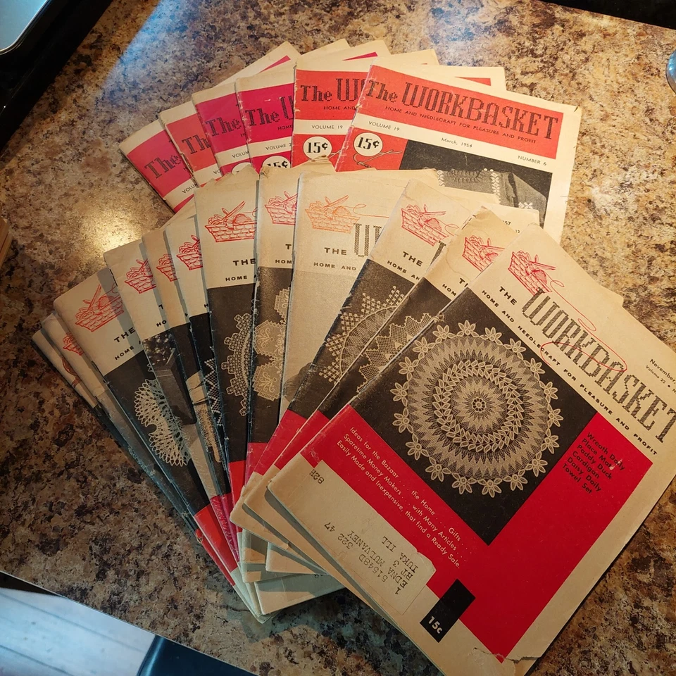 The Workbasket Magazine Vintage Crafting Crochet 40's, 50's, 60's, 70's Lot 55 - Image 3 of 4