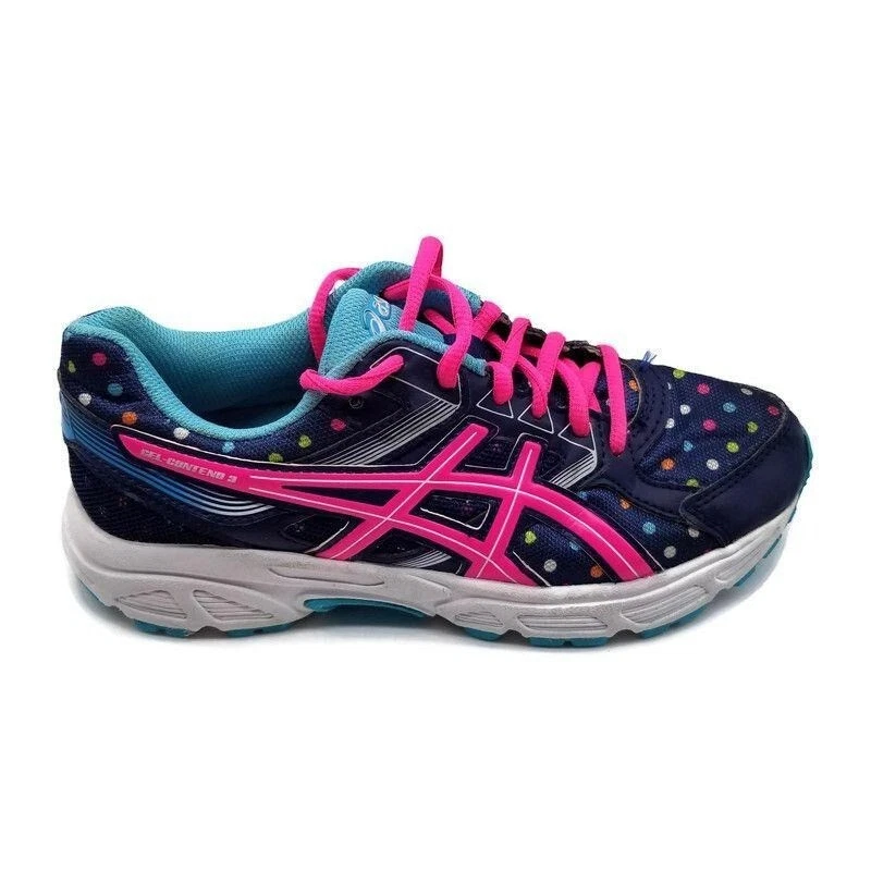 Scarpe attive Asics Gel Contend 3 da uomo blu rosa a pois taglia 5