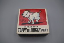 Vintage Toppy the Frisky Puppy mechanical toy With original Box.