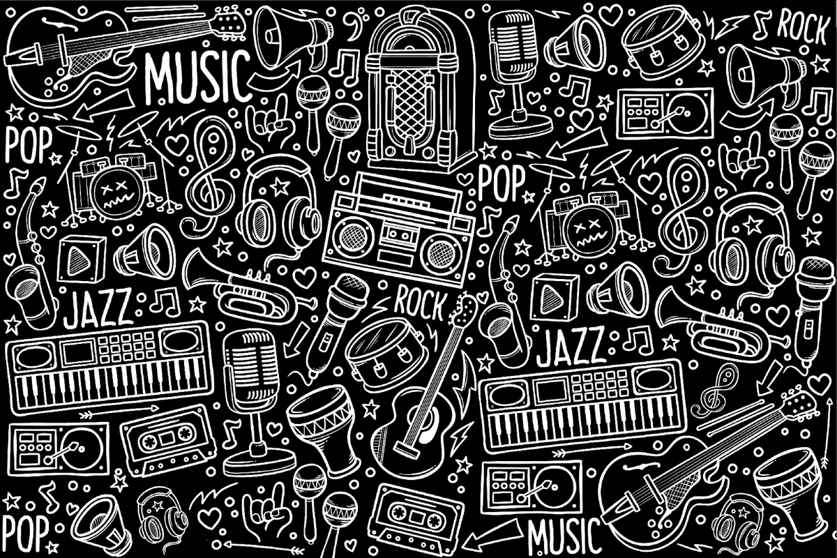 Music theme wallpaper deals