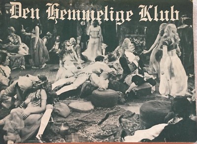 The Hellfire Club Keith Michell Adrienne Corri Vintage altes dänisches Filmpr...