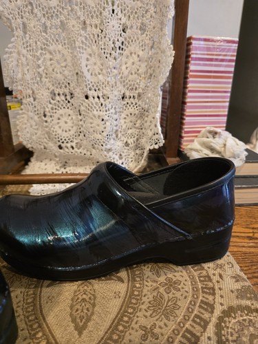 DANSKO Size 42 Or US 8.5-9 Classic Comfort Shoes Clogs Blue And Green Brushed - Picture 6 of 13