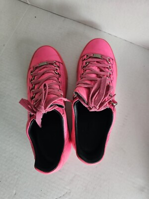 Balenciaga Arena Sneakers Womnes EU Size 38 Hot Pink Low Top Cap