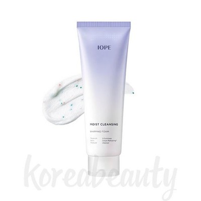 IOPE Moist Cleansing Whipping Foam 180ml Facial Cleanser K-Beauty