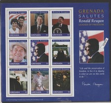 Grenada 1994 Ronald Reagan 9 Val MNH MF121973
