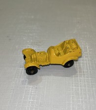 Tootsietoy #2 Yellow Roadster Dragster Hot Rod Car With Barrel Tank Made In USA