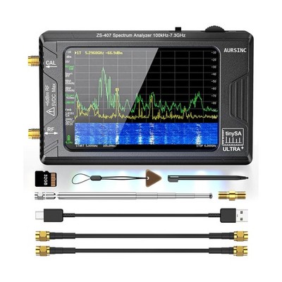 AURSINC Tinysa Ultra+ ZS407 Spectrum Analyzer, 4.0 Inch 100kHz-7.3GHz Tinysa ...