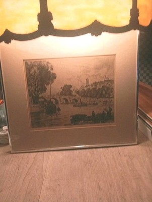 Signed?? Antique Etching Well Done