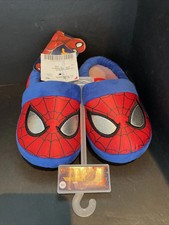 Marvel Spiderman Child Plush Slippers Size 7/8