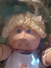 Vtg 1983 Cabbage Patch Kids Doll Kacie Angelique Blonde Hair Blue Eyes Horse Bib — photo 4