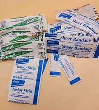 Vintage Sheer Strip Bandages Curad & Osco Drug Lot Of 37