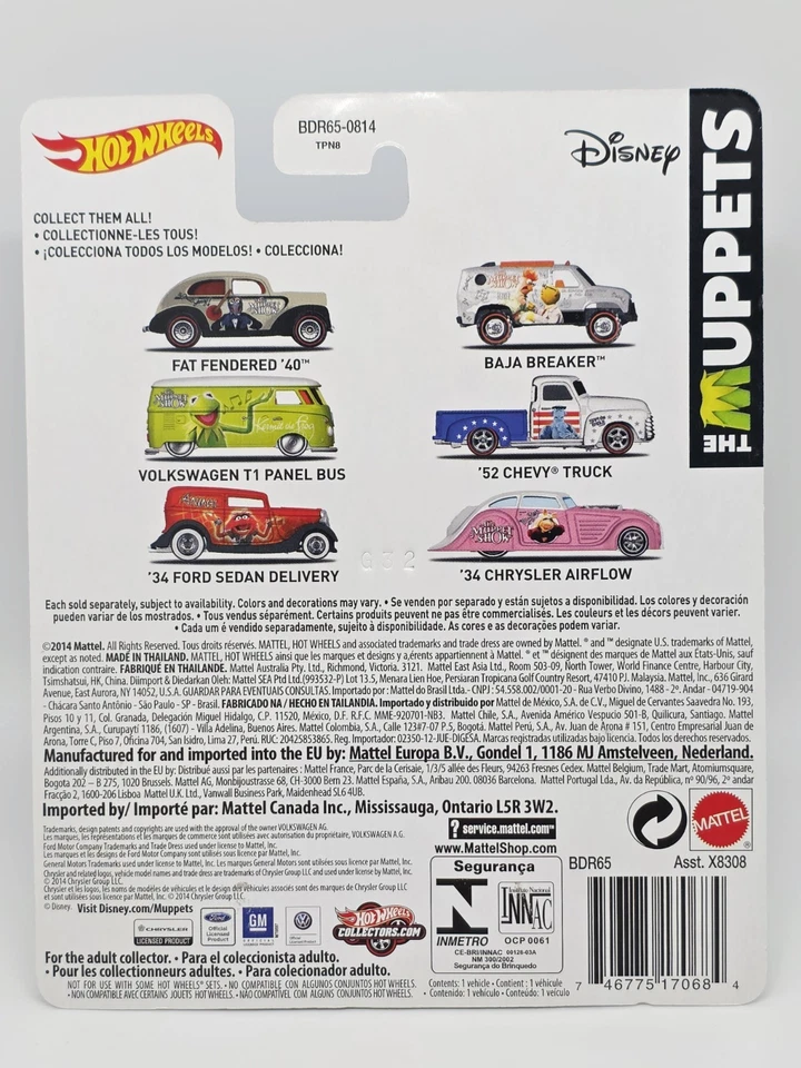 Hot Wheels BDR65 - 1:64 Pop Culture The Muppets Gonzo the Great Fat Fendered '40 - Image 2 of 4
