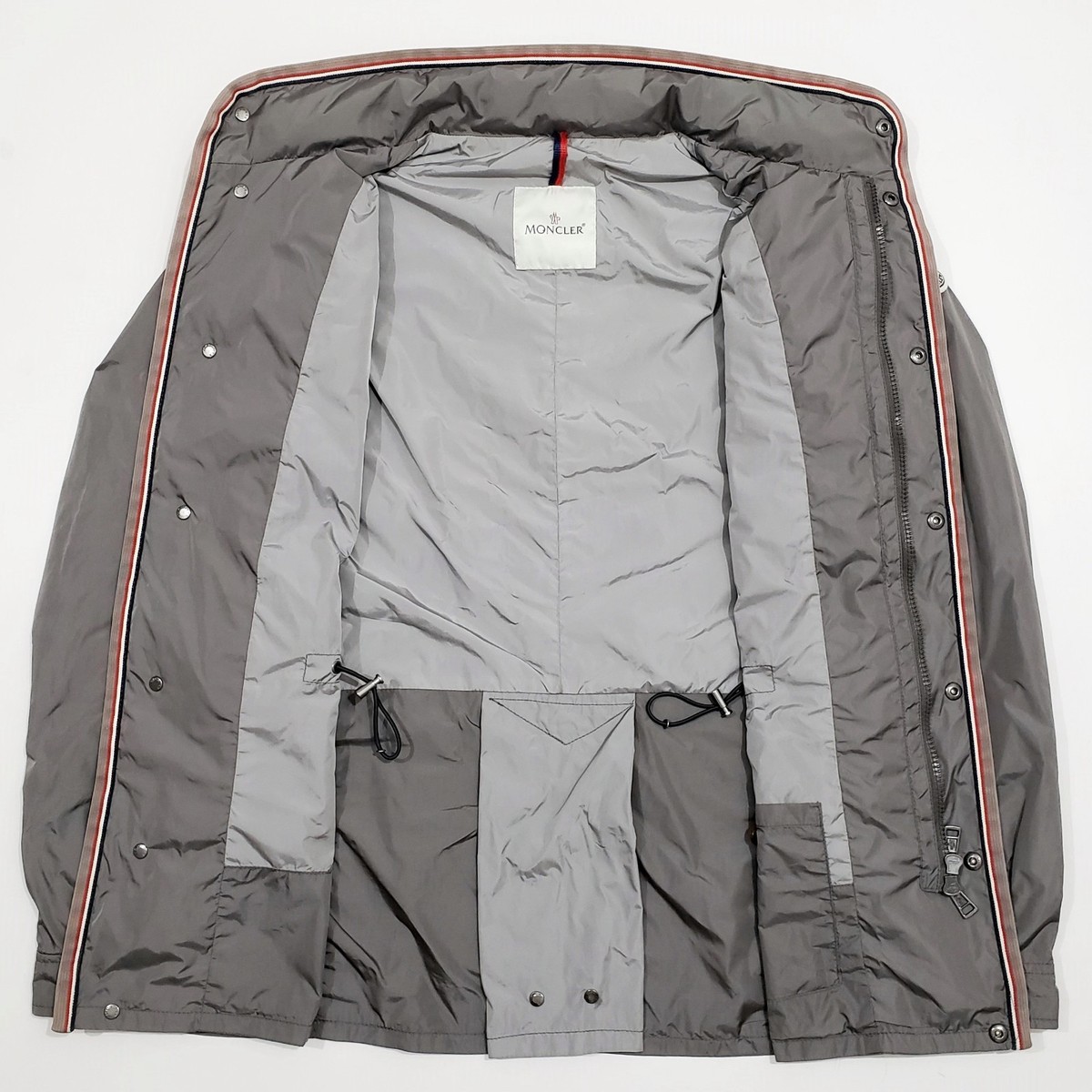 MONCLER BERTRAND M-65 Field Military Jacket Stow Hood Strap Logo