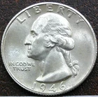 US 1946-S Washington Quarter **