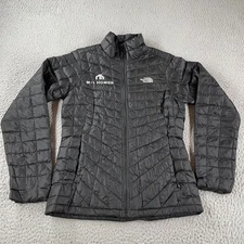 The North Face Jacket Womens Small Black ThermoBall Eco Quilted Puffer Full Zip