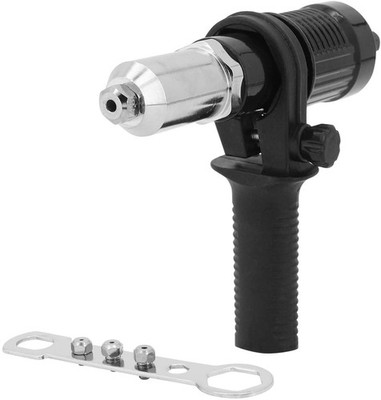 LSLANSOON Rivet Gun Adapter Kit with Handle Black Nosepieces 