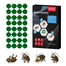 32 Pack Roach Killer Indoor Infestation Roaches Gel Bait Stations Powerful Co...