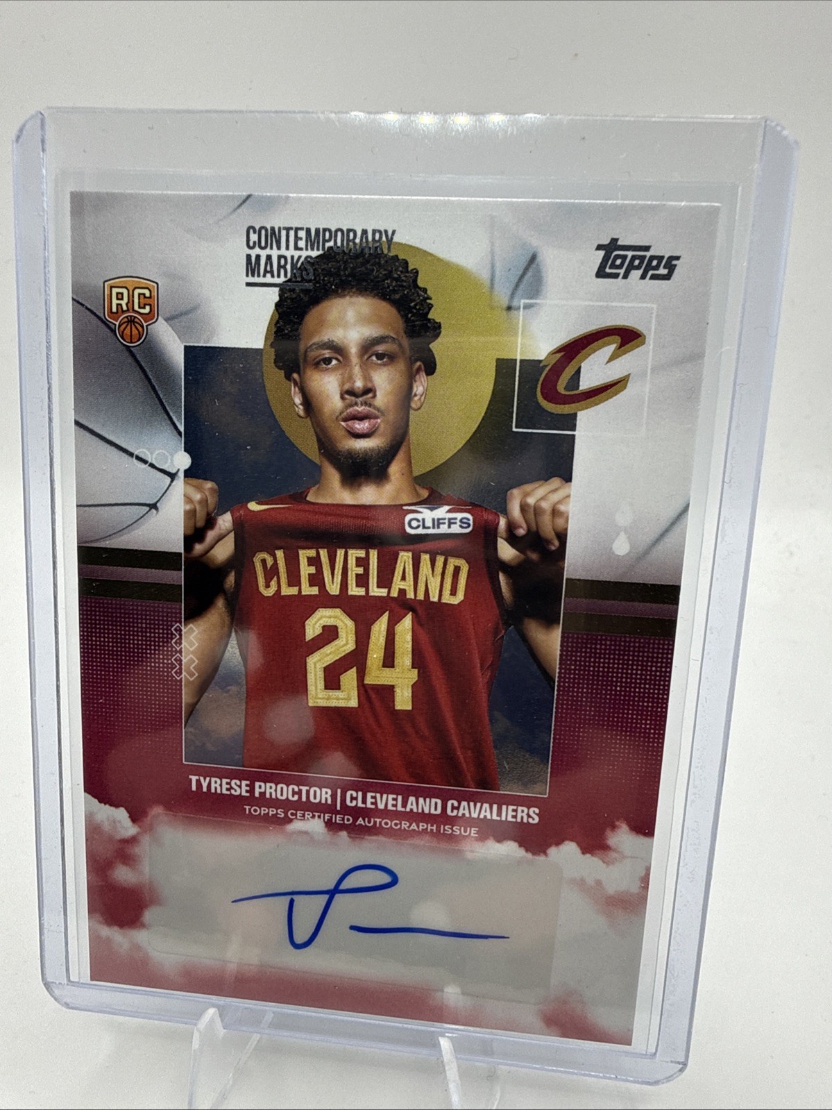 2025-26 Topps Tyrese Proctor Contemporary Marks RC Rookie Auto #CM-TP Cavaliers