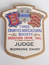 Vintage Agricultural Show Badges - From WW1 to WW2 period - Take Your Pick