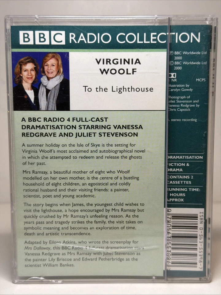 Virginia Woolf To The Phare Livre Audio Radio BBC 4 Full-Cast 2 X Cassettes - Image 2 of 4