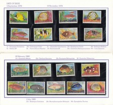 Cocos Keeling Islands - 1979-1980 Tropical Fish set of 17 MUH Stamps in PO Pack