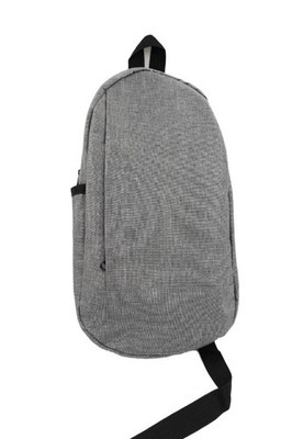 Modern Heather Gray Mini Backpack Small Daypack Marled Fabric Urban Travel Commu
