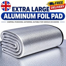 Camping Mat Foam Foil Blanket Aluminum Insulation Sleeping Pad Thermal Outdoor~T