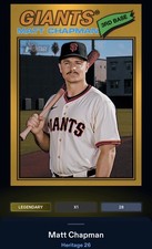 26 Topps Bunt DIGITAL Heritage Gold LEGENDARY 50cc Matt Chapman