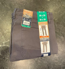 NWT Weatherproof 1948 Men Relaxed Fit Flex Utility Pants Stretch Charcoal 38x29