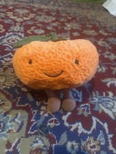 Jellycat Amuseables Clementine Orange Plush | New | Fruit Shelf Sitter Authentic