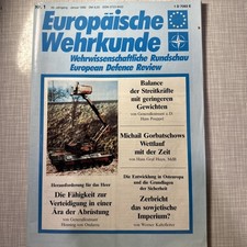 Europäische Wehrkunde 01/1990 ISSN 0723-943 Wehrwissenschaftliche Rundschau Heft