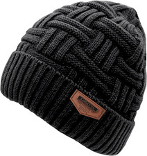 Winter Hat Warm Knitted Thick Baggy Slouchy Beanie Skull Cap for Men
