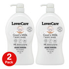 Pack 2- LoverCare Goat's Milk Body Wash  with Pearl Powder 1200ml