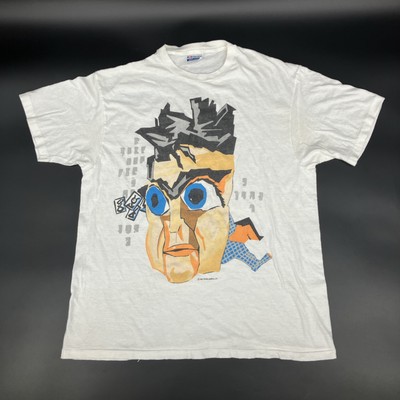Original Vintage 1987 PETER GABRIEL 2sided This Way Up caricature tour shirt XL