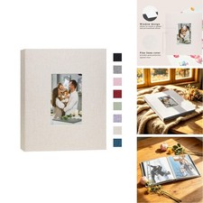 Cherrich 8x10 Linen Photo Album 26-Page Holds 52 Photos Storage