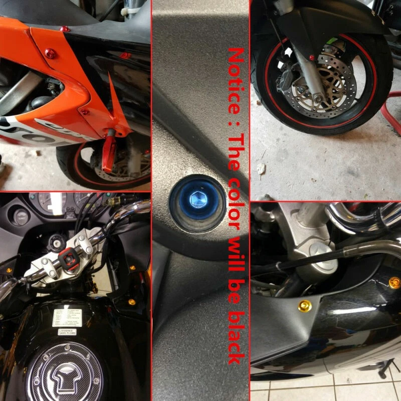 Kit de 177 piezas de pernos de carenado tornillos de carrocería tuercas de resorte para motocicletas Foto 2 de 4