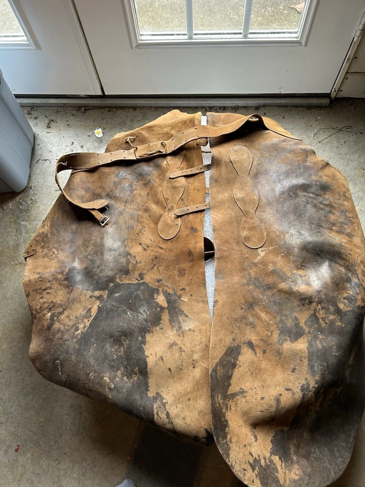 Vintage Leather Chaps -  Owned by Mike Wolfe American Pickers - Image 3 of 4